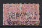 3RG1056 - REGNO 1925 ,  Servizio Commissioni N. 4 : Coppia Usata - Impuestos Por Ordenes De Pago