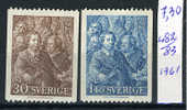 1961. SVEZIA - SWEDEN -  Catg. Mi. 471c/472c - Stamps Mint - (F2104...) - Ungebraucht