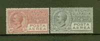 ITALIE POSTE AERIENNE N° 3 & 4 */** - Luftpost