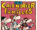Calendrier Des Familles - BD -1979-  RARE - Agendas & Calendriers