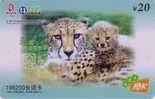 Télécarte CHINE - ANIMAL Félin - GUEPARD - Feline CHEETAH CHINA CNC Phonecard - GEPARD - 166 - Cina