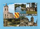 CPM  - Avesnes -sur-Helpe - La Collégiale St Nicolas-le Château De Coutan-multivues-59-Nord - Avesnes Sur Helpe