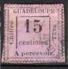 Guadeloupe Taxe  N° 8 Oblitéré ° Second Choix - Portomarken