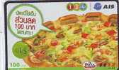 Telecarte THAILAND  (1168)  * Telefonkarte * PIZZA - Thailand