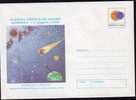 1999 Astronomy Solar Eclipse Stationery Cover Romania. - Astronomie