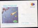 1999 Astronomy Solar Eclipse Stationery Cover Romania. - Astronomy