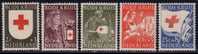 PAYS BAS-SERIE 595 A 599 CROIX ROUGE - Andere & Zonder Classificatie