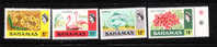 Bahamas 1971 QE Flowers Flamingos Bonefish MNH - Bahamas (1973-...)