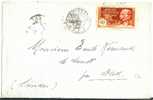 REF LMM8 - A.E.F. LETTRE PORT GENTIL / DAX  JANVIER (?) 1939 ARRIVEE 2/2/1939 - Storia Postale