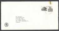 Ireland Northern Bank Limited Label Coll An Chollaigh Cancel Cover To Bank In Denmark - Storia Postale