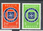 BELGIUM MNH** COB 1094/95 NATO - OTAN