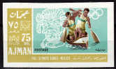 AJMAN   N° 80b * *  NON DENTELE  Jo 1968   Canoe - Canoa