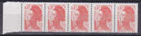 VARIETE TYPE LIBERTE  DEPOUILLEE TENANT A NORMAUX   NEUFS LUXES - Unused Stamps