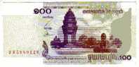 BILLET CAMBODGE - P.53 - 100 RIELS - 2001 - Cambodia