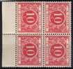 Tx 5  **  Bloc De 4  Bdf   Cob 2 - Briefmarken