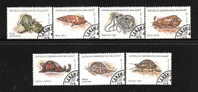 REPOBLIKA DEMOKRATIKA MALAGASY - 1992 - 7 VALORI OBLITERATI EMISSIONE FAUNA "I MOLLUSCHI" - IN OTTIME CONDIZIONI. - Schaaldieren