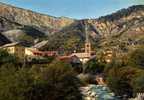 Alpes Maritimes, Saint Etienne De Tinée, LA TINÉE ET LE CLOCHER DE L'ÉGLISE - Saint-Etienne-de-Tinée