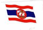 AUTOCOLLANT - DRAPEAU DE LA MARINE DE GUERRE THAILANDAISE-PETIT FORMAT - Vlaggen