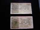 LUOGOTENENZA -  DUE LIRE ( 2 LIRE ) ITALIA LAUREATA -  ANNO 23/11/1944  ( 2 BANCONOTE ) - Italia – 2 Lire