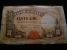 REPUBBLICA SOCIALE  - LIRE 100  ( 100 )  BARBETTI - BANCA D' ITALIA   ANNO 11/11/1944 - 500 Lire