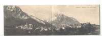 Abruzzo PENNE Teramo Panorama E Gran Sasso Doppia 1910 Viaggiata - Formato Piccolo - Manca Francobollo - Other & Unclassified