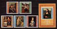 BULGARIA / BULGARIE - 1980 - Leonardo Da Vinci - Madonnes - 5v + Bl** - Madonne