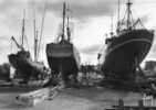 CPSM -29-FINISTERE- CONCARNEAU: Thoniers Et Chalutiers En Carénage Sur Le Slip-way. 001/3 - Concarneau