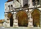 CPSM AUXONNE. EGLISE NOTRE DAME. LE PORTAIL DATEE 1988 - Auxonne