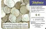 TARJETA DE ESPAÑA DE MONEDAS DE PESETAS (COIN) - Timbres & Monnaies