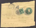 United States US Postal Stationery Ganzsache Uprated Benjamin Franklin Wrapper MILWAKEE Wisconsin 1907 Cancel T Germany - Altri & Non Classificati