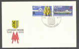 Germany Democratic Republic DDR Postal Stationery Ganzsache Leipziger Messe 1986 Sonderstempel Special Cancel Cover Ship - Sobres - Usados