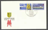 Germany Democratic Republic DDR Postal Stationery Ganzsache Leipziger Messe 1986 Sonderstempel Special Cancel Cover Ship - Covers - Used