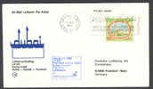 Kuwait Airmail Luftpost Par Avion Lufthansa Erstflug Brief 1st Flight 1983 Cover To Frankfurt Germany Dubai Cachet - Kuwait