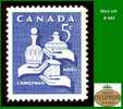 Canada (Unitrade & Scott # 444 -  Christmas 1965 / Noël 1965) (mint N/h) VF - Unused Stamps
