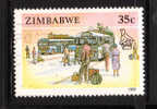 Zimbabwe 1990 Buses 35c Used - Zimbabwe (1980-...)