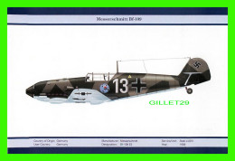 AVION - MESSERSCHMITT Bf-109 E3 NO 13, 1939 - SERVICE/UNIT : STAB I/JG51 - ORIENTAL CITY PUBLISHING GROUP LIMITED ISSUED - 1939-1945: 2nd War