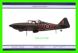 AVION - BOULTON-PAUL DEFIANT No N3459 - NF MARK 1 - SERVICE/UNIT : 125 Sqn RAF - 1941 - ORIENTAL CITY PUBLISHING GROUP L - 1939-1945: II Guerra