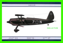 AVION - ARADO Ar-68F No 7N - SERVICE/UNIT :10/JG2 - 1939 - ORIENTAL CITY PUBLISHING GROUP LIMITED ISSUED - - 1939-1945: II Guerra