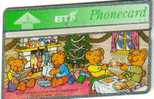 UNITED KINGDOM 5 UNITS  MERRY CHRISTMAS FROM FORMPRINT TEDDY BEARS  CARTOON  MINT CODE: 405K  READ DESCRIPTION !! - BT Emissions Privées