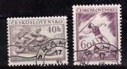 Tchécoslovaquie 1953 N°Y.T. : 728 Et 729 Obl. - Used Stamps