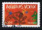 #3754 - France/Meilleurs Vœux, Adhésif Yvert 3723 Obl - Año Nuevo