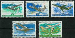 RUSSIA..1979..Michel # 4843-4846; 4912...MNH...MiCV - 2.40 Euro. - Montgolfières