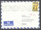 Greece Airmail Par Avion ATHENS TMS Cancel 1961 Cover To Denmark (III) - Storia Postale