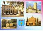 CPSM. ROQUEMAURE. PLACE DE LA MAIRIE. CHATEAU DE L'HERS. HOMMAGE A HENRY BOSCO. CHAPELLE ST JOSEPH. 4 VUES. BLASON - Roquemaure