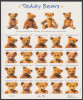 !a! USA Sc# 3653-3656 MNH SHEET(20) - Teddy Bears - Sheets