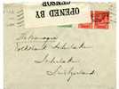 LETTRE DE GRANDE BRETAGNE POR LA SUISSE / PERFORATION T S / PERFIN / AVEC CENSURE - Perfins