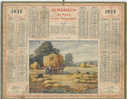 1935 - ALMANACH DES POSTES ET DES TELEGRAPHES-  MOISSON EN SEINE ET OISE - Grossformat : 1921-40