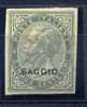 1863 ITALY    Vitt. Ema. II  5 Cents Imperforated Overprinted SAGGIO  MINT HINGED - Mint/hinged