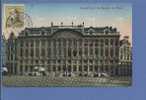 166 Op Kaart  "Grand'Place La Maison Des Ducs" Met Stempel BRUSSEL - 1919-1920 Behelmter König