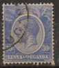 Kenya, Uganda, Tanganika  ; 1922/27 ; N°Y/T : 7   ; Ob ;Georges V ; Cote Y  :  E . - Kenya & Ouganda